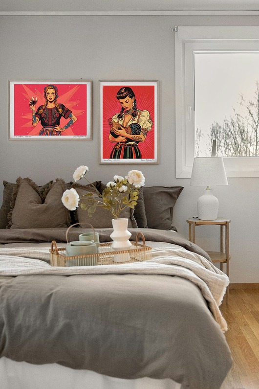 grafiki i ilustracje Folk me Baby set