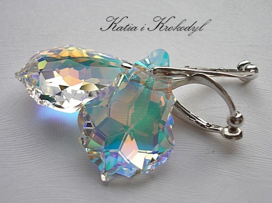 KLIPSY kryształ SWAROVSKI BAROQUE AB Katia i krokodyl