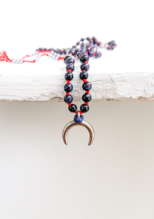 GYPSY MOON naszyjnik  z  Nocą Kairu * księżyc NOMAD ACCESSORIES