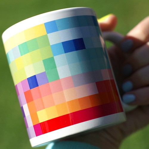 Kubeczek kolory CMYK ONE MUG A DAY