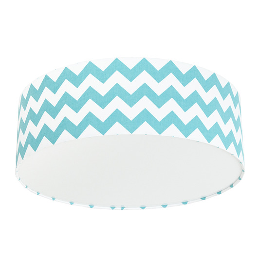 Plafon chevron turkusowy youngDECO