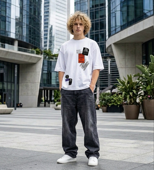 t-shirty męskie T-shirt boxy one