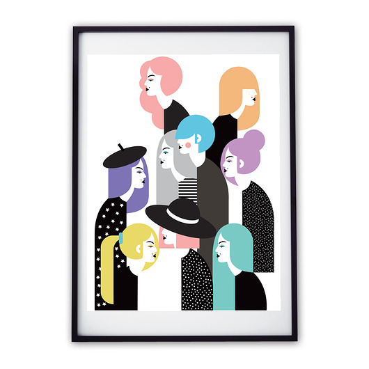 Plakat Dziewczyny 30 x 40 cm LoFink