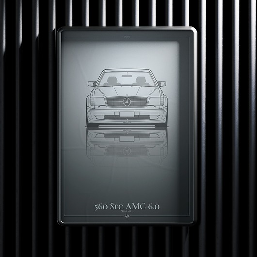 plakaty Plakat Motoryzacja -  Mercedes 560 SEC AMG