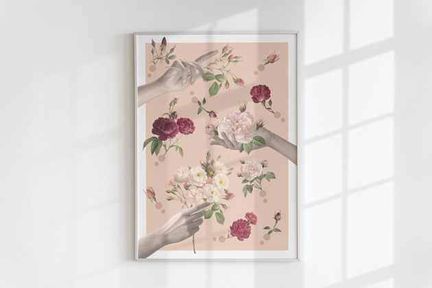 plakaty Plakat OGRÓD BOTANICZNY (KOLAŻ)