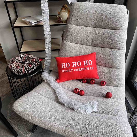 dekoracje świąteczne Poduszka świąteczna Ho Ho Ho Merry Christmas