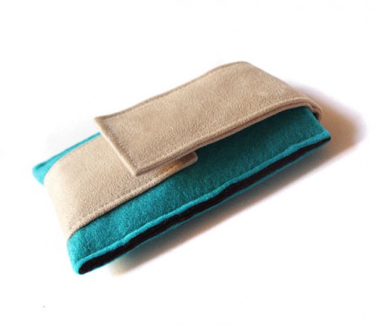 etui - turquoise&brown&cream - elfagado
