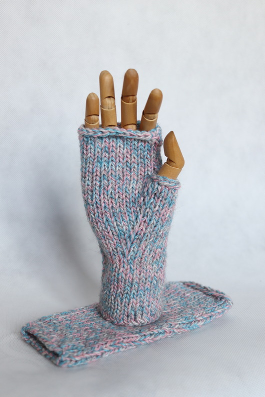 rękawiczki damskie Mitenki Ewa-bezszwowe rękawiczki bez palców z krótkim kciukiem