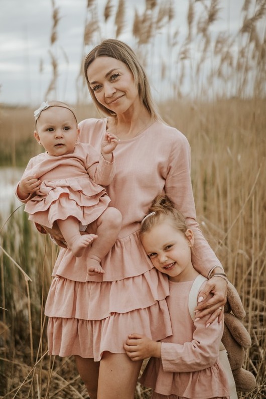 sukienki mini damskie różowa sukienka Rita dla Mamy