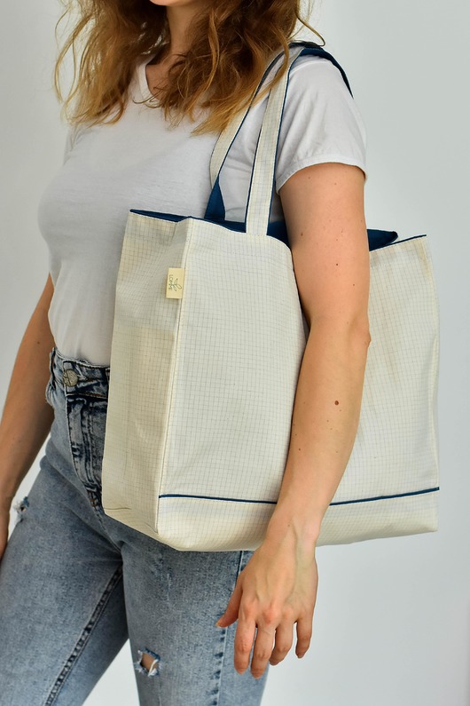 Shopper bag Luna Denim - rozmiar L Lomme bag