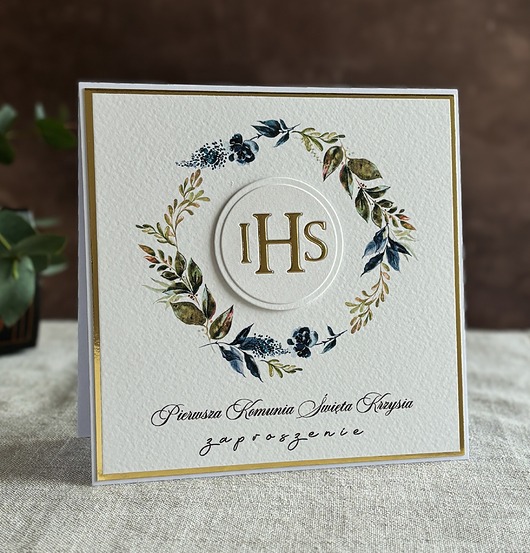 zaproszenia na komunię Zaproszenia na komunię, wzór 33B