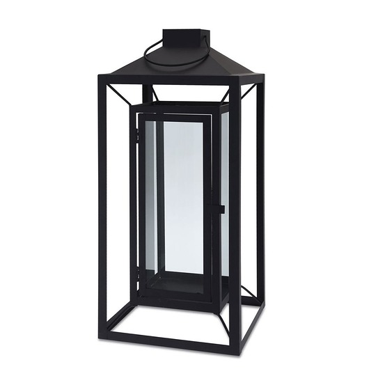 Latarnia lampion czarna metalowa 37 cm MIA home