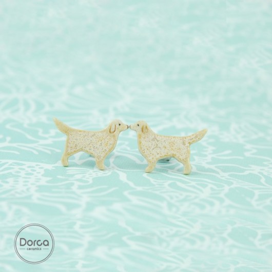 Golden retriever mini pieski- ceramiczne sztyfty Dorca