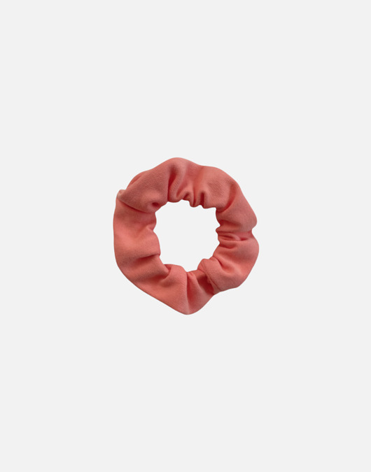 gumki do włosów Scrunchie gumka frotka wąska - brzoskwiniowa