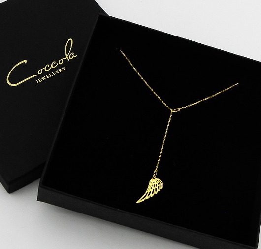 NASZYJNIK KRAWATKA ZE SKRZYDŁEM- SREBRO 925  Coccola JEWELLERY