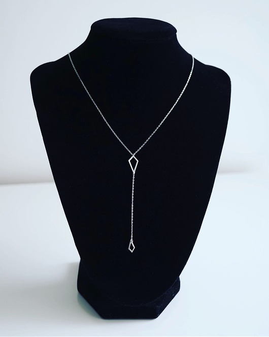 Srebrna krawatka romby pr.925 VENA Jewellery