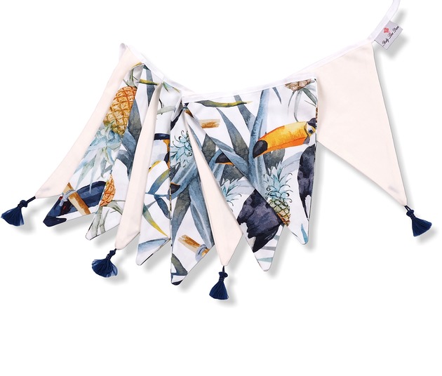 GIRLANDA PROPORCZYKI 245cm - Tukany Navi Baby Love Decor