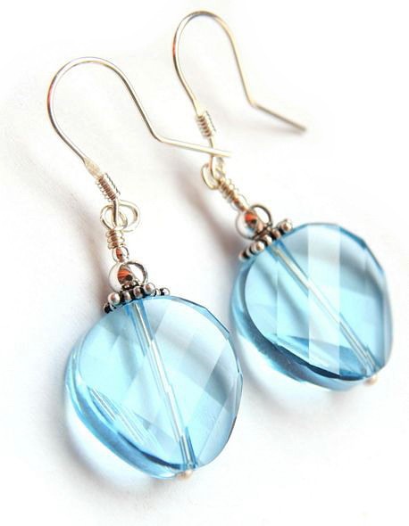 KOLCZYKI AQUA -kryształ Swarovski- IMPRESJA