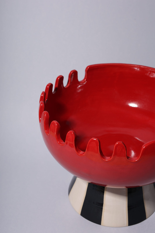 patery i talerze Patera SCALLOP red