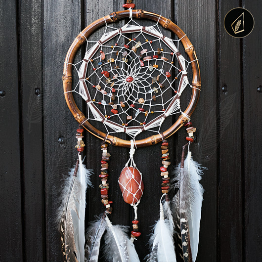Łapacz Snów Dreamcatcher Kamienie Naturalne AstroSiostra