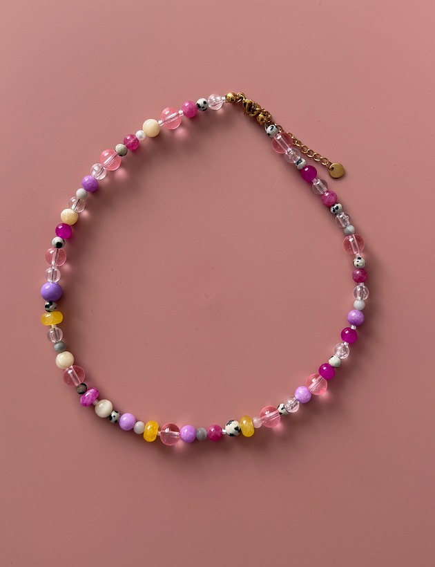 naszyjniki - inne Fioletowe cukierki