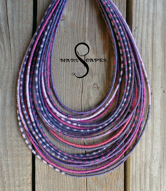 naszyjniki - inne LIMITED EDITION masajka z serii "Ethnics" - Purple