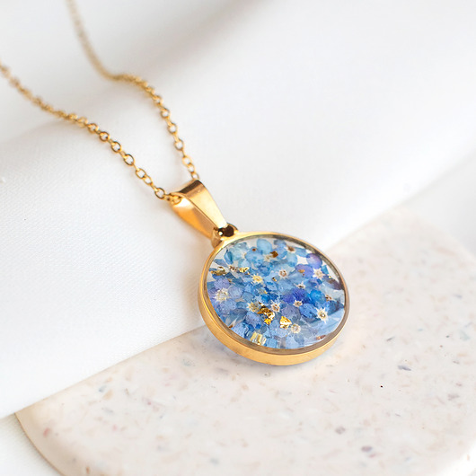 wisiory Wisiorek z niezapominajkami