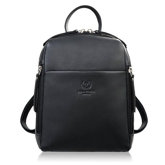 plecaki Plecak damski skórzany miejski mały czarny elegancki AY-26-BL