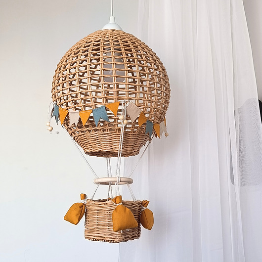 lampy do pokoju dziecka Abażur Balon z koszem