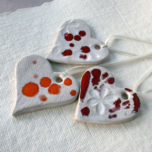 Ceramiczne serca świąteczne 08 decorella