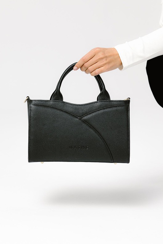torby na ramię Flow bag - skórzana torebka - czarny