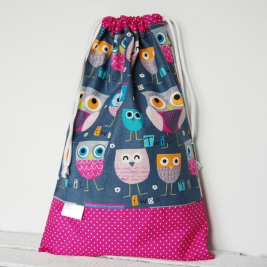 Woreczek przedszkolaka-Sowy craftKASIA