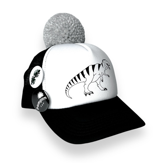 czapki dziecięce Czapka z daszkiem Pom Pom Cap T-rex