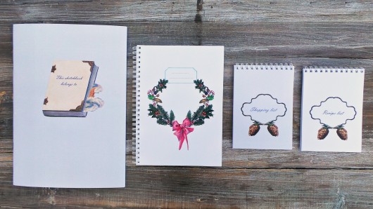 Zestaw notesów White/Grey Christmas GOES TO M