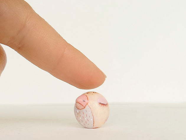 figurki i rzeźby Miniaturowa figurka ptaka