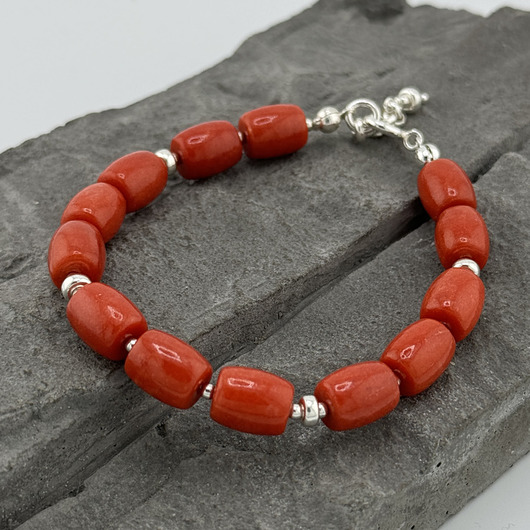 bransoletki z kamieni naturalnych Koral pomarańczowy - bransoletka