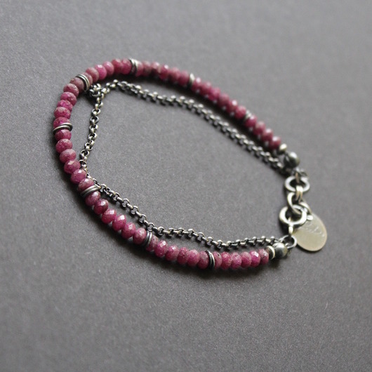 bransoletki z kamieni naturalnych Rubinowa Waleria