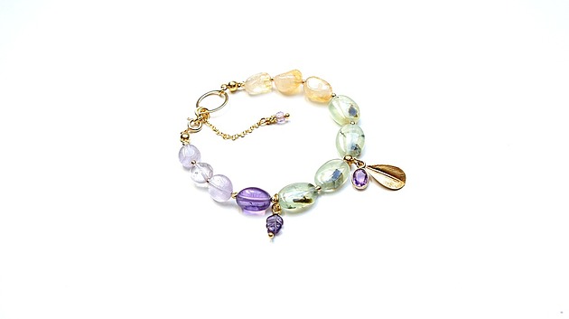 bransoletki wire wrapping Spring flower vol. 4 - bransoletka