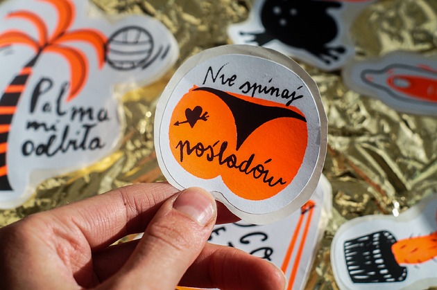 naklejki i wlepy Wlepy/naklejki -NEON-  9 szt.