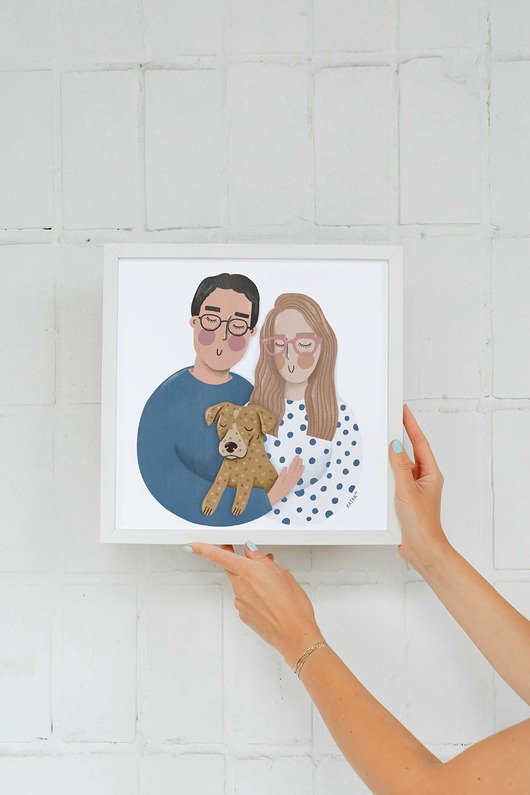 grafiki i ilustracje Portret personalizowany na zamówienie