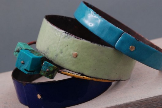 BLUES & MINTY - emaliowane bransolety  Dorota Oyrzanowska