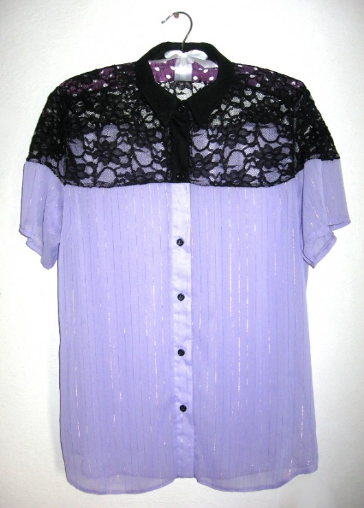 Light Violet Blouse -  rozm M DarkSugarWear