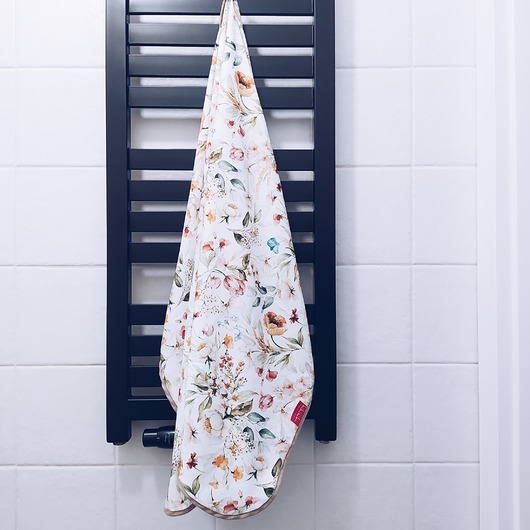 do włosów różne RĘCZNIK BAMBUSOWY DO WŁOSÓW  75x100 - KOLOROWE KWIATY