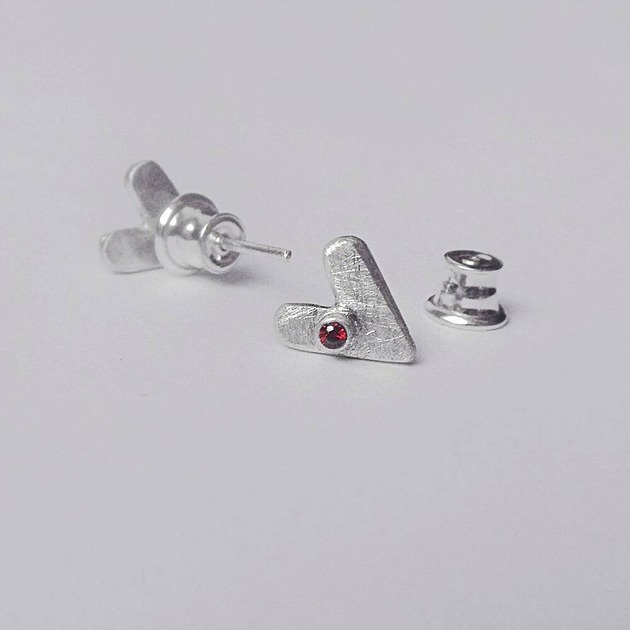 kolczyki srebrne Kolczyki srebrne SERDUSZKO