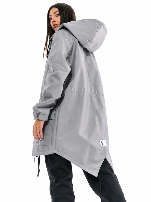 kurtki damskie Kurtka / płaszcz typu parka szara