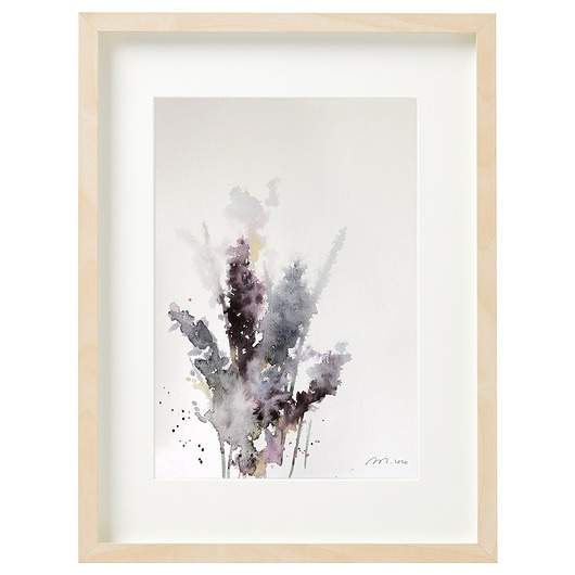 Obraz akwarela KWIATY ABSTRACT A4 oryginał plakat Śmiała Sztuka