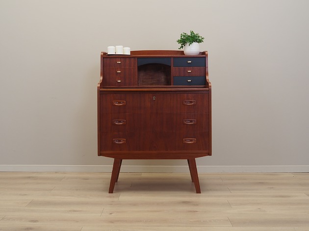 komody i szafki Sekretarzyk tekowy, duński design, lata 70, produkcja: Dania