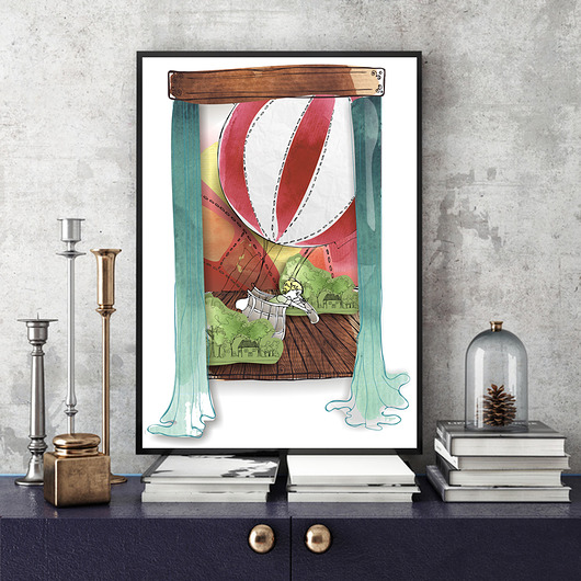 Lot Balonem... ilustracja Parallel World