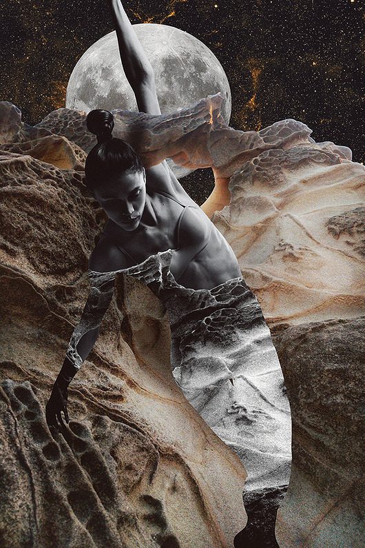 Plakat Like a stone EveCollage