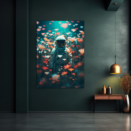 plakaty Kosmiczny spokój - Plakat - Druk - Astronauta, Abstrakcja, Surrealizm, Loft #3